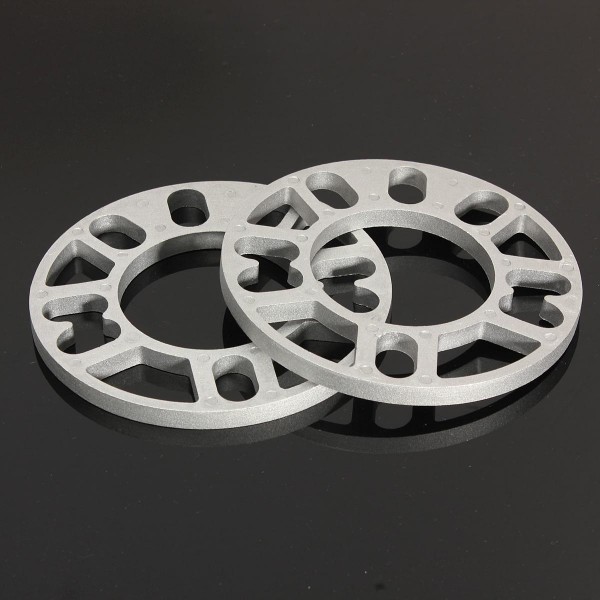 2pcs Universal 10MM Alloy Aluminum Wheel Spacers Shims Plate 4 / 5 Stud Fit