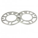 2pcs Universal 5mm Alloy Aluminum Wheel Spacers Shims Plate 4 5 Stud Fit