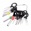 41PCS Car Plug Circuit Board Wire Harness Terminal Extraction Pick Connector Crimp Pin Back Needle Removal Tool