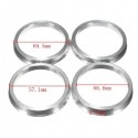 4Pcs 57.1-66.6mm Aluminium Wheel Spigot Reducer Rings Hub Centric Spacer For VW SEAT AUDI MERCEDES