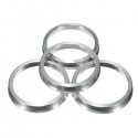 4Pcs 57.1-66.6mm Aluminium Wheel Spigot Reducer Rings Hub Centric Spacer For VW SEAT AUDI MERCEDES