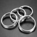 4Pcs 57.1-66.6mm Aluminium Wheel Spigot Reducer Rings Hub Centric Spacer For VW SEAT AUDI MERCEDES