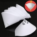 50pcs 100 Mesh Paper Paint Strainer Nylon Full Flow Conical Cone Filter Funnel