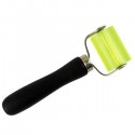 Car Sound Insulation Construction Tools Black Wooden Handle Yellow Silicon Roller