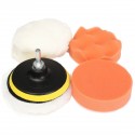 6pcs 4 Inch High Gross Car Polisher Polishing Polish Buffer Clean Waxing Pads Set