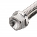 M8 Titanium Alloy Flange Hex Head Bolt Cap Screw 20 30 35 40 45 50 55 60 75 90mm