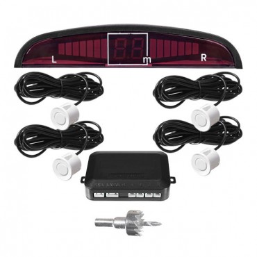 Double CPU 4 Car Parking System Kit Sensors with LED Display