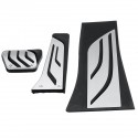 3Pcs Stainless Steel Car Interior Brake Accelerator Pedal Cover Trim Pad for BMW Series