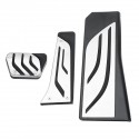 3Pcs Stainless Steel Car Interior Brake Accelerator Pedal Cover Trim Pad for BMW Series