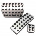 Chrome Steel Foot Brake Pedal Pads Covers For Benz M GL R Class AMG