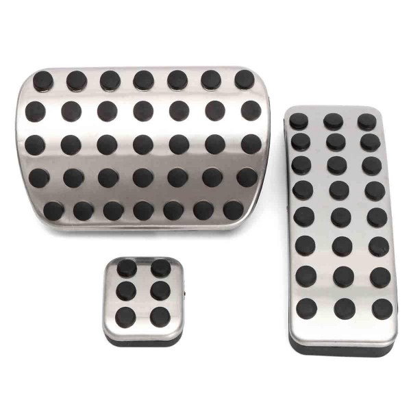 Chrome Steel Foot Brake Pedal Pads Covers For Benz M GL R Class AMG