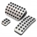 Chrome Steel Foot Brake Pedal Pads Covers For Benz M GL R Class AMG