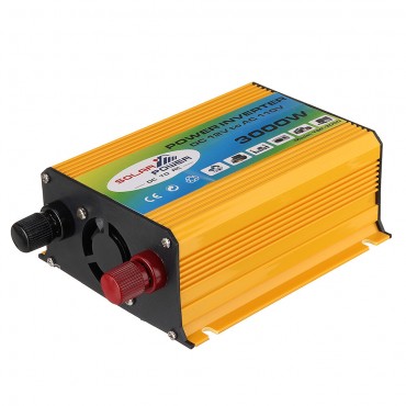3000W Car Power Inverter Modified Sine Wave DC 12V To AC 110V 60Hz Converter Mufti-Protection with Dual USB Ports