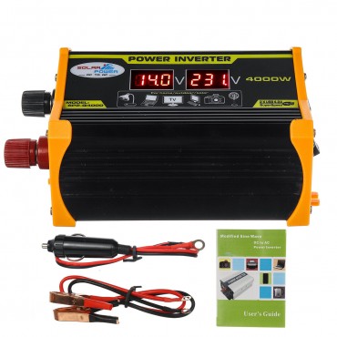 300W Car Power Inverter DC 12V To AC 100V/220V LCD Display Adapter Dual USB