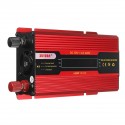 350W/650W/850W Red Solar Power Inverter DC12V To AC220V Modified Sine Wave Converter with LCD Screen for Car Home