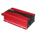 350W/650W/850W Red Solar Power Inverter DC12V To AC220V Modified Sine Wave Converter with LCD Screen for Car Home