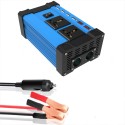 750W Peak Car Power Inverter DC 12V To 220V 110V AC 3.6A Four USB Modified Sine Wave Converter With Colorful LCD Screen