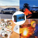 750W Peak Car Power Inverter DC 12V To 220V 110V AC 3.6A Four USB Modified Sine Wave Converter With Colorful LCD Screen
