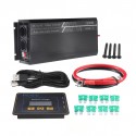 2500W Car Power Inverter DC 12/24V to AC 110/220V Pure Sine Wave Converter with Remote Control External LED Screen