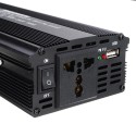 2000W Peak Car Power Inverter DC 12/24V to AC 110/220V Modified Sine Wave Converter with USB Charging Port