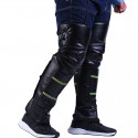 Motorcycle Winter Warm Kneepads Windproof Safety Protective Gear Pu Leather Outdoor Cycling Knee Pad