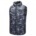 USB Heated Waistcoat Camouflage Outdoor Warm Jacket Washable Winter Electric Thermal Heating Sports Hiking Clothing