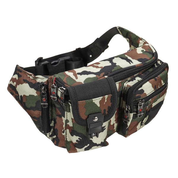 1680D Waterproof Men Women Outdoor Waist Shoulder Bag Travel Pack Sport Style