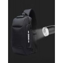 3-Digit Lock Anti-theft Shoulder Bag With USB Charing Port Waterproof Phone Travel Backpack