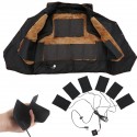 6 in 1 USB Electric Heating Pads Thermal Clothes Heated Mobile Warming Gear