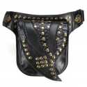 Motorcycle Steampunk PU Leather Waist Leg Bag Shoulder Gothic Retro Victorian Style