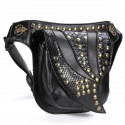 Motorcycle Steampunk PU Leather Waist Leg Bag Shoulder Gothic Retro Victorian Style