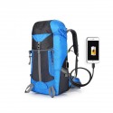 Waterproof USB Charging Large Capacity Bag Camping Outdoor Hiking Backpack