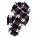 Winter Heating Electric Warm Scarf Fleece Long Scarves Lattice Style