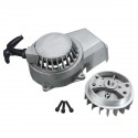 Pull Start Pull Starter Flywheel Alloy For 47cc 49cc Mini Scooter Dirt ATV Quad