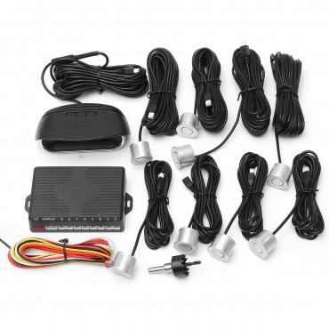 Auto LCD Car Parking 8 Sensors Rear Front View Kit