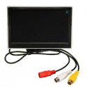 5 Inch LCD Monitor Mirror and Wireless IR Reverse Car Rear View Back up Camera Kit
