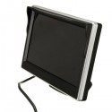5 Inch LCD Monitor Mirror and Wireless IR Reverse Car Rear View Back up Camera Kit