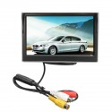 5inch TFT LCD Car Rear View Backup Monitor +Parking Reverse Night Vision Camera