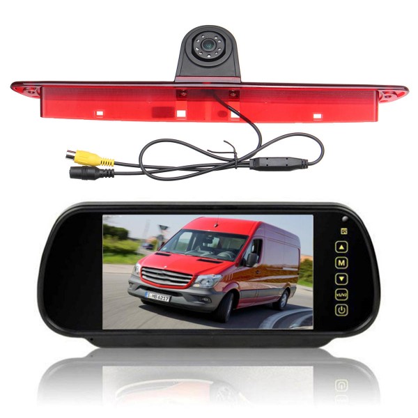 7 Inch Car Rear View Camera Monitor w/Brake Light Reversing Camera Kit Fit Mercedes Sprinter