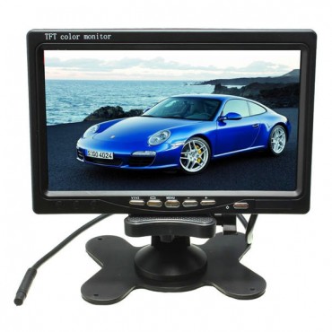 7 inch LCD Monitor + IR 18LED Reverse Backup Camera Rear View Kit For Truck Bus RV