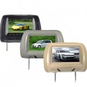 Car 7 inch TFT LCD Head Rest Monitor Hd Digital Video Screen Lcd Display with Pillow Universal