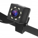 DC12V 8 LEDs Night Vision Car Rear View Camera License Plate Backup Reverse Camera CMOS