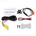 Waterproof Front and Car Rear View Visual External with 12 LED lights Camera