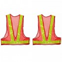 2pcs Orange&Yellow Reflective Vest High Visibility Warning Safety Gear