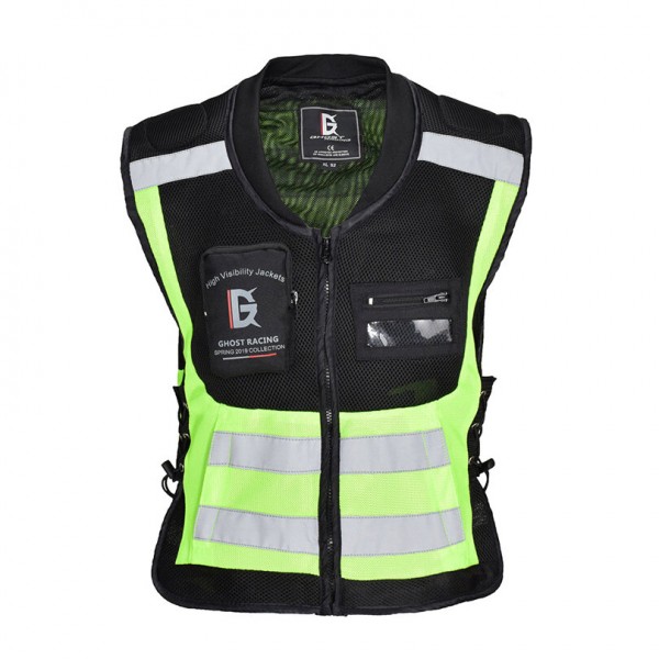 Motorcycle Reflective Vest Jacket Chaqueta Ropa Moto Safety Protective Gear High Visibility Signal Cycling Clothing