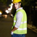 Reflective Safety Waistcoat Fluorescent Warning Motorcycle Jacket Construction Worker Security High Visibility