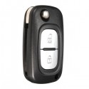 2 Button Remote Key Fob Case Shell For Renault Clio Kangoo Megane + Bland Blade