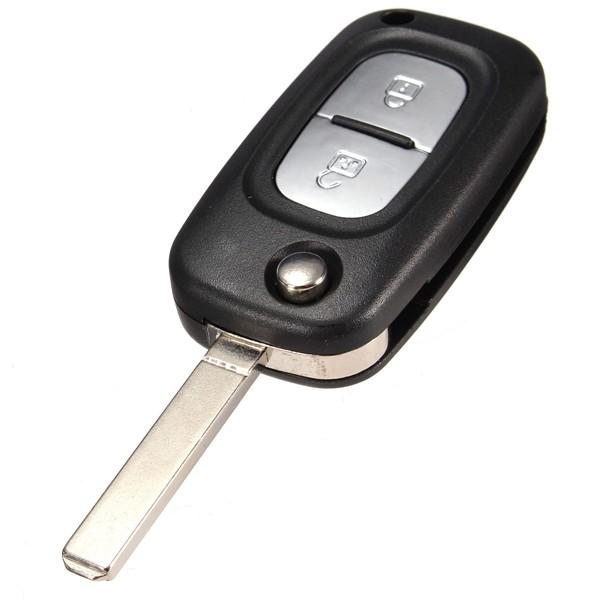 2 Button Remote Key Fob Case Shell For Renault Clio Kangoo Megane + Bland Blade