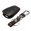 2 Button Remote Smart Key Leather Case Cover Holder For Mercedes C S CLK SLK