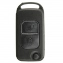 2 Buttons Remote Key With HU64 Blade Fob For Mercedes A C E S Class MB Case